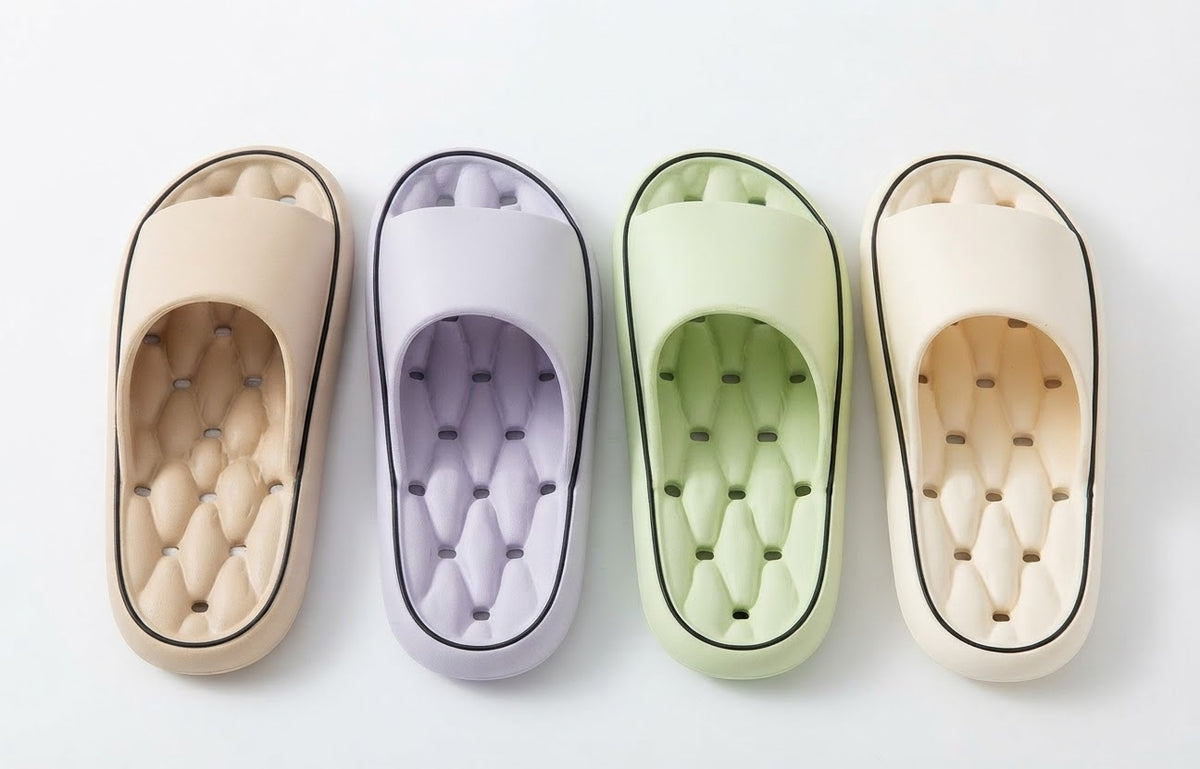 Non-slip Design Bathroom Slippers Home Summer Thick Sole Floor Bedroom House Shoes For Men